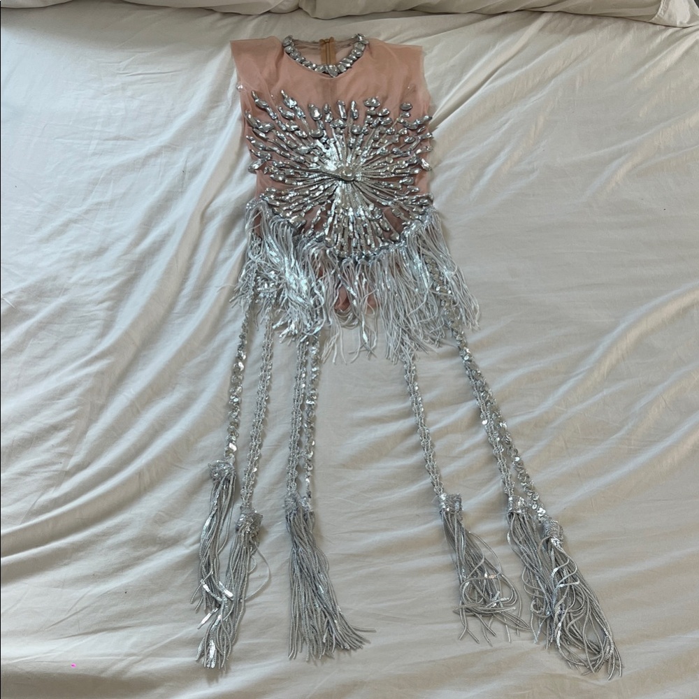 Women Luxury Mesh Crystal Diamonds Beading Mini Dress